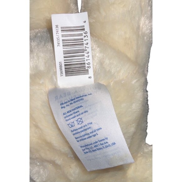 BUILD-A-BEAR WORKSHOP 2019 NATIONAL TEDDY BEAR DAY LIMITED EDITION PLUSH WHITE B - Picture 6 of 6